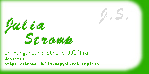 julia stromp business card